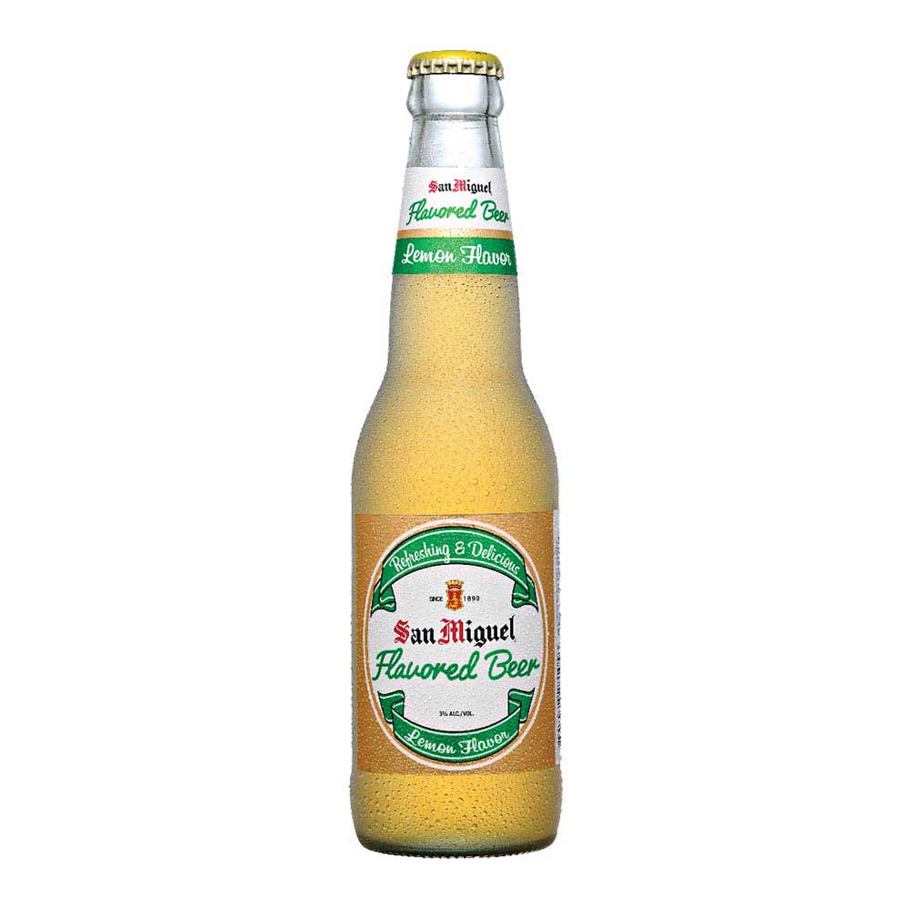 San Miguel Light Flavored Lemon Bottle