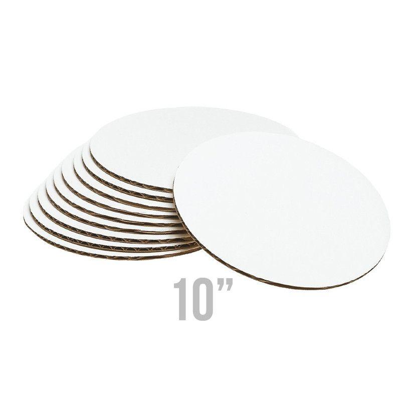 White Cake Board 10's