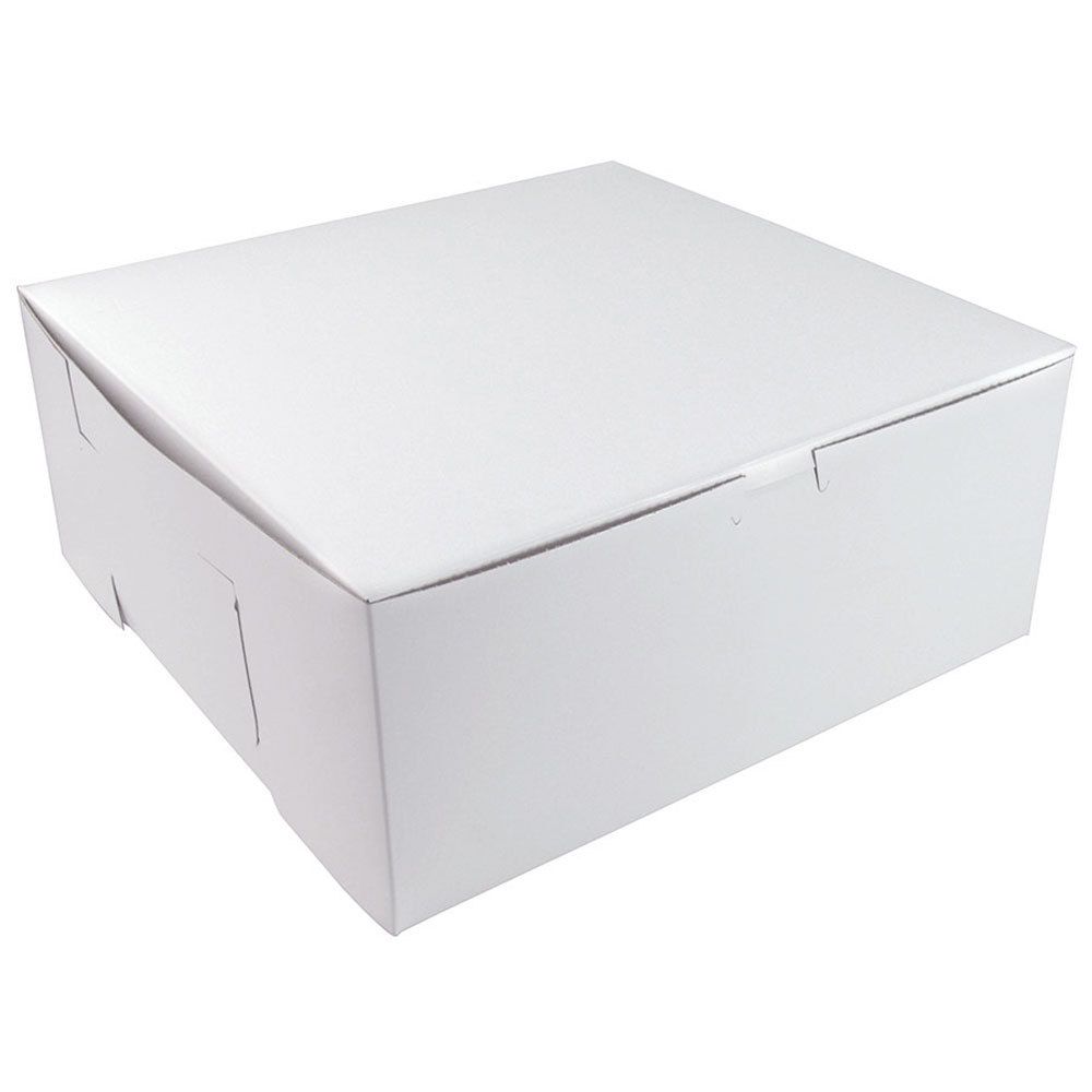 White Cake Box 10's