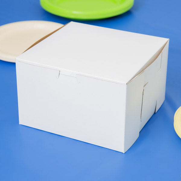 White Cake Box 10's