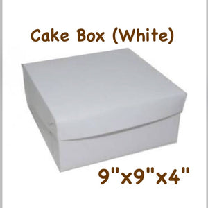 White Cake Box 10's