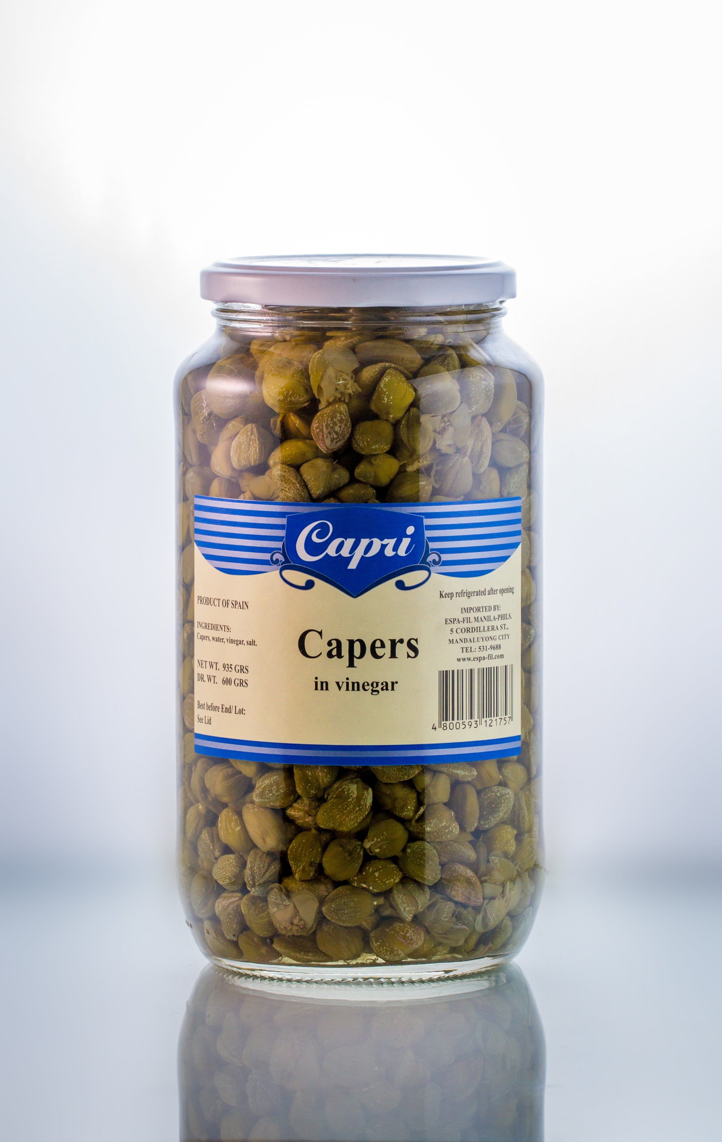 Capers in Vinegar 935g