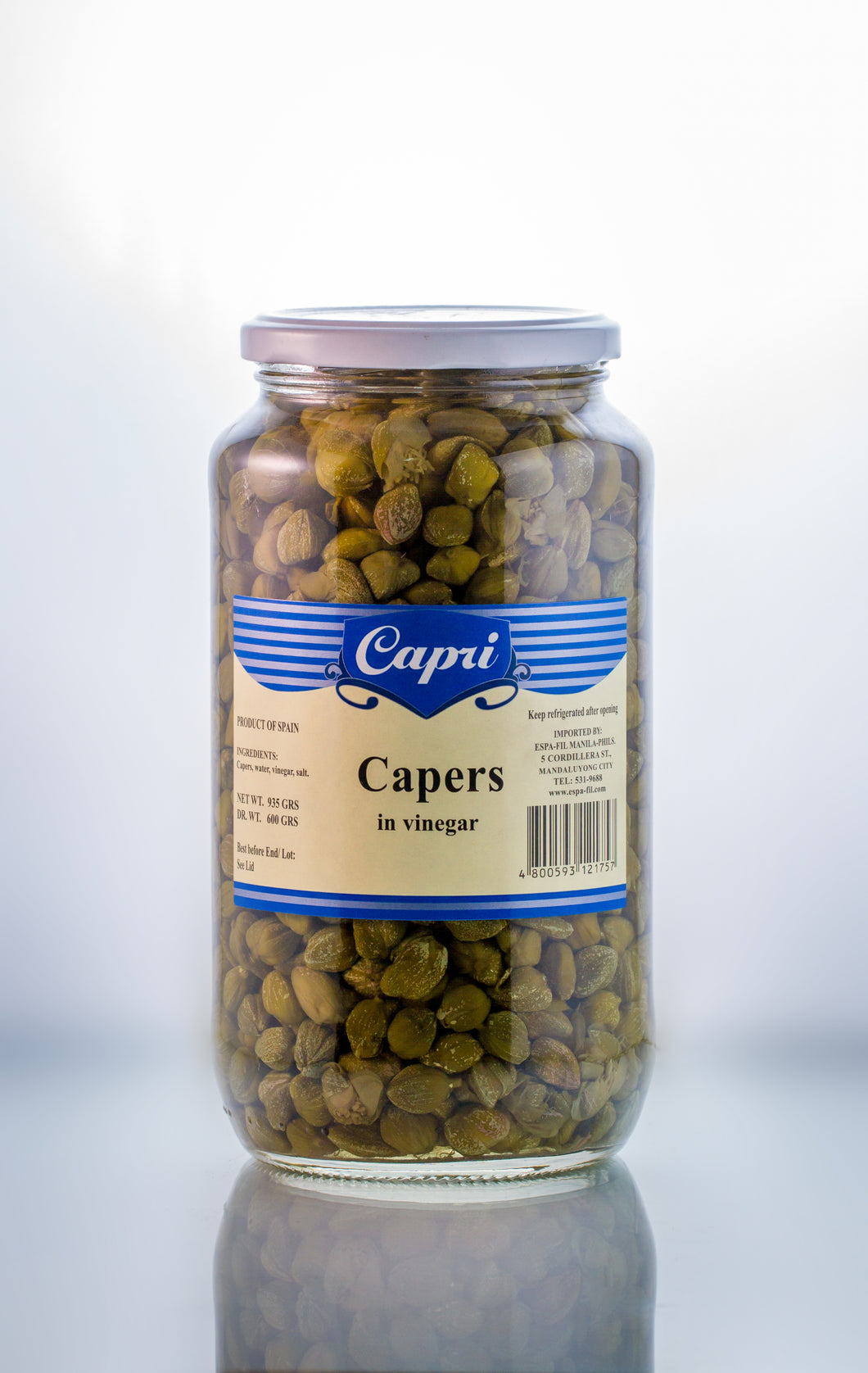 Capers in Vinegar 935g
