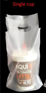 Takeout Plastic Carrier Single and Double