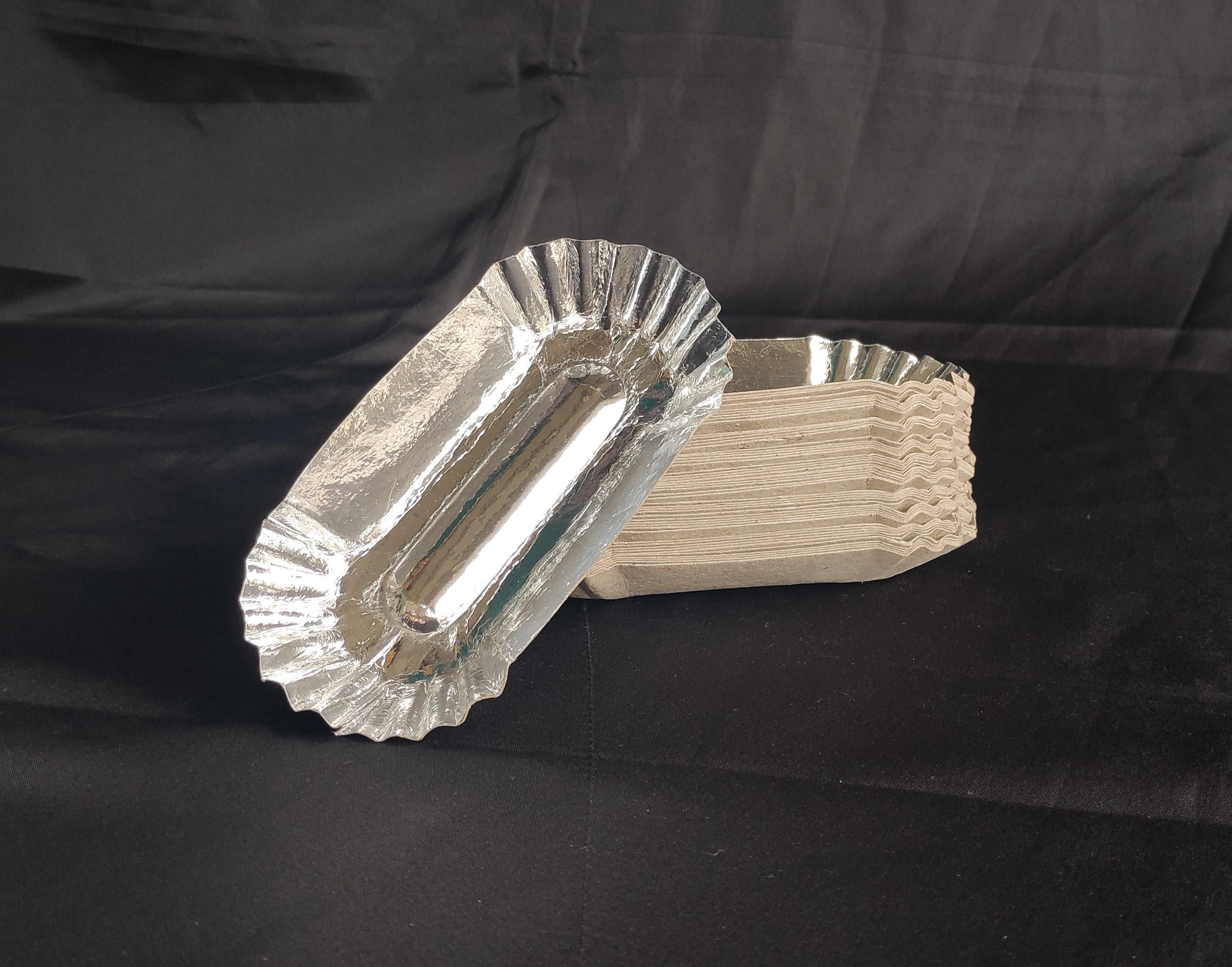 Kikiam Tray Brown Silver 25's